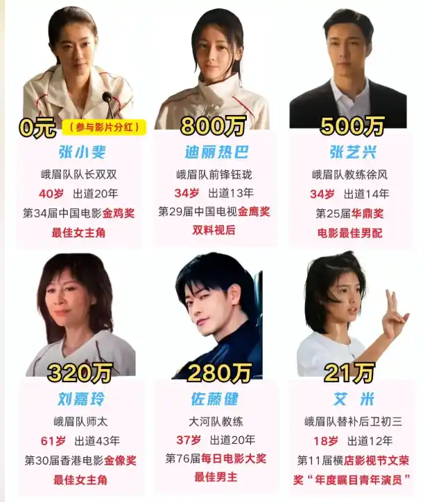 《功夫女足》片酬