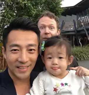 Wang Xiaofei and His Daughter